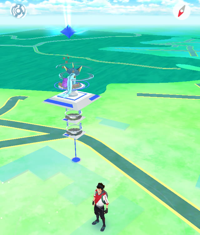 Gimnasio Azul en Pokémon Go